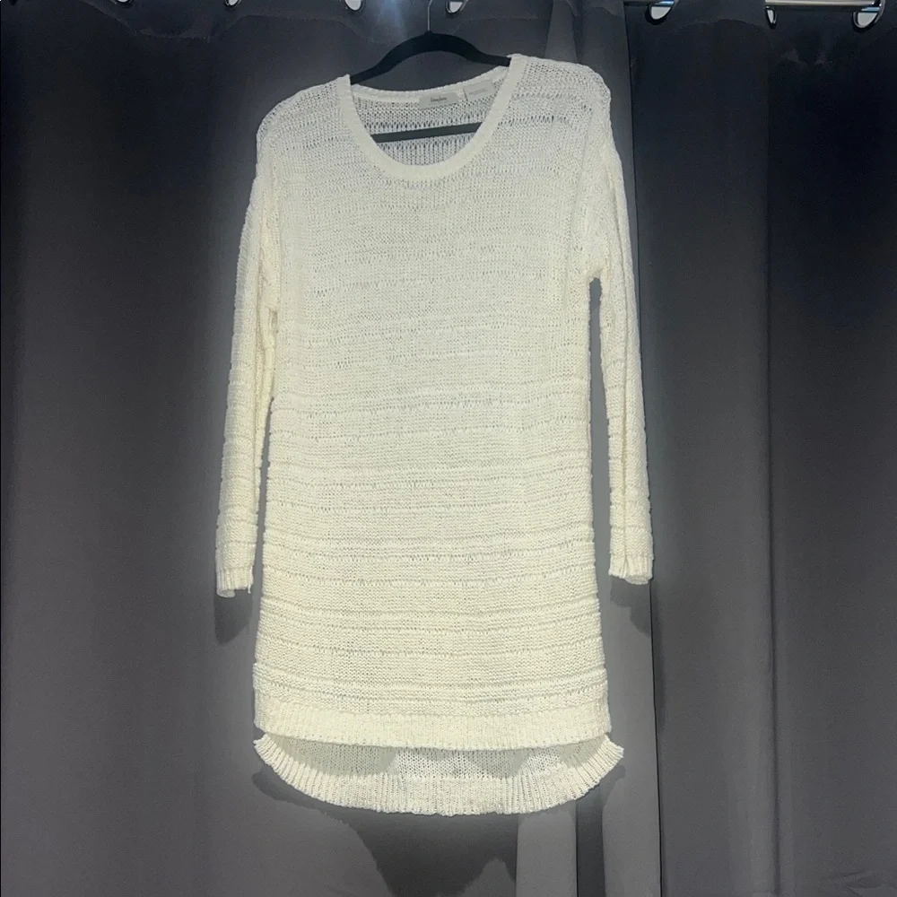 Cozy Cream Knit Sweater Dress